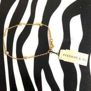3 for $30 Stephan & Co. Gold Rhinestone Bracelet